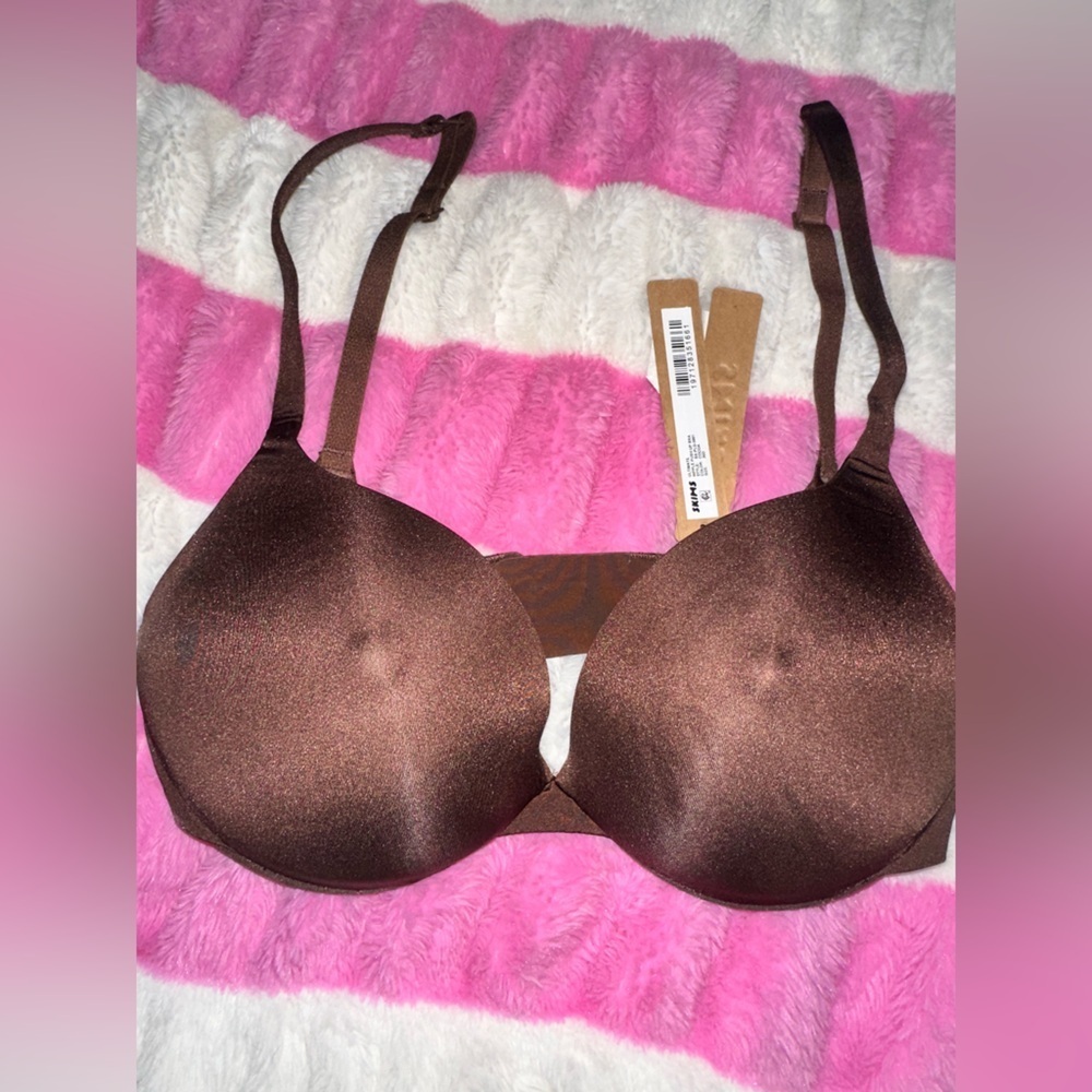 Skims Ultimate Nipple Push-Up Bra Cocoa - NWT 30D